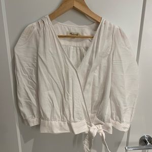 Madewell summer white blouse